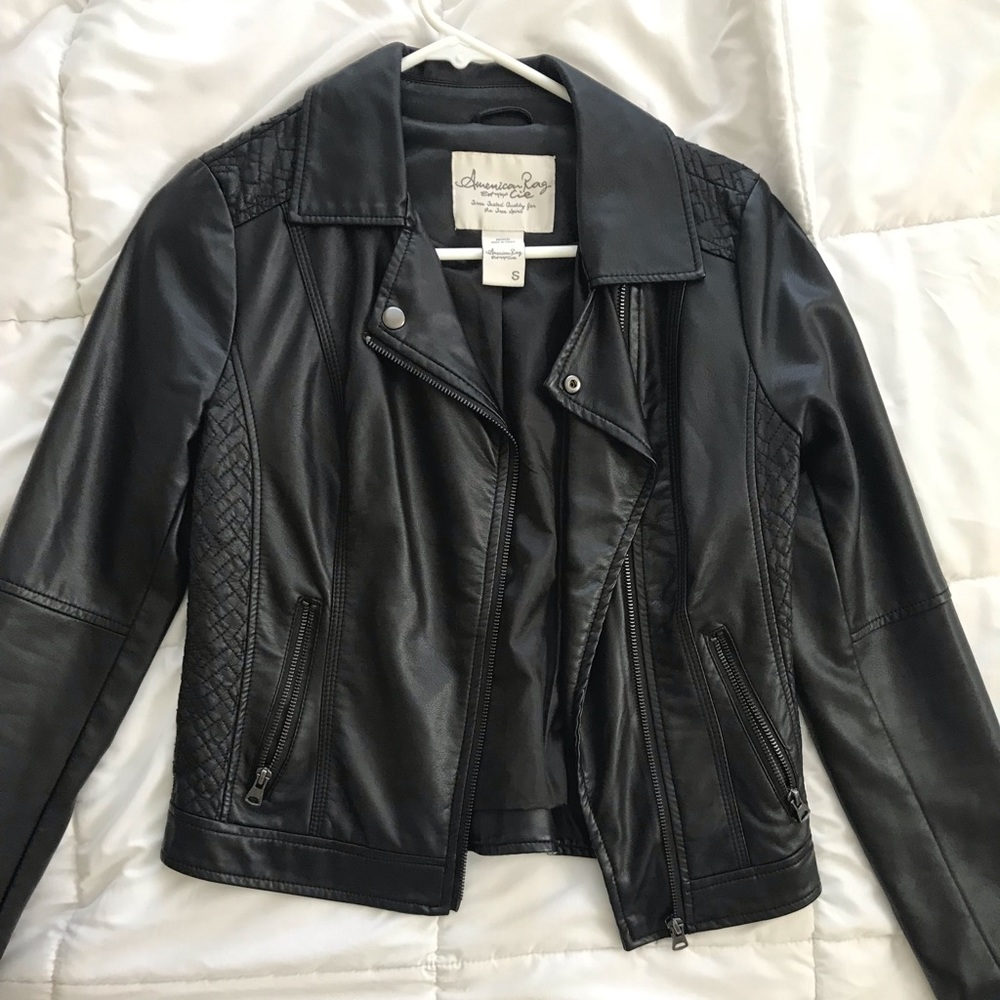 american rag leather jacket